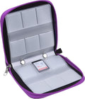 Eco-Fused Memory Card Case - Fits up to 44x SD, SDHC, Micro SD, Mini SD and 4X CF - Holder with 44 Slots (Purple / 44 Slots - 1 Pack) by Eco-Fused