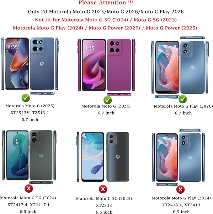 for Motorola Moto G 2025 / Moto G 2026 / Moto G Play 2026 Case, with Slide Camera Cover HD Screen Protector [Military Grade 16ft. Drop Tested] Ring Holder Kickstand Protective Phone Case, Rose Gold - Image 2