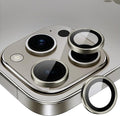 for iPhone 15 Pro/15 Pro Max Camera Lens Protector Cover, Gray | Individual Metal, 9H Hardness, Scratch Resistant, Shockproof, Drop Protection, Case Friendly, Stylish Accessories by Xfilm