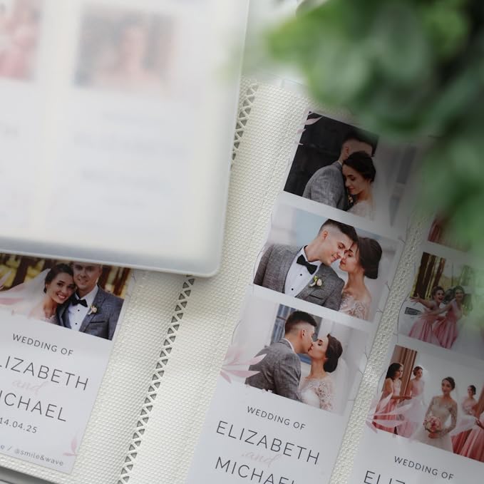 Photo Booth Photo Album - For Wedding or Party- Holds 120 Photobooth 2x6 Photo Strips - Slide In (FROST) - Image 2