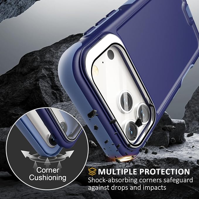 Follaroma Magnetic for iPhone 17 Pro Case with Camera Stand, Blue-Purple | Built-in Glass Camera Cover Stand,Compatible with MagSafe,Heavy Duty Shockproof Protective,Military-Grade Anti-DropDual Case - Image 5