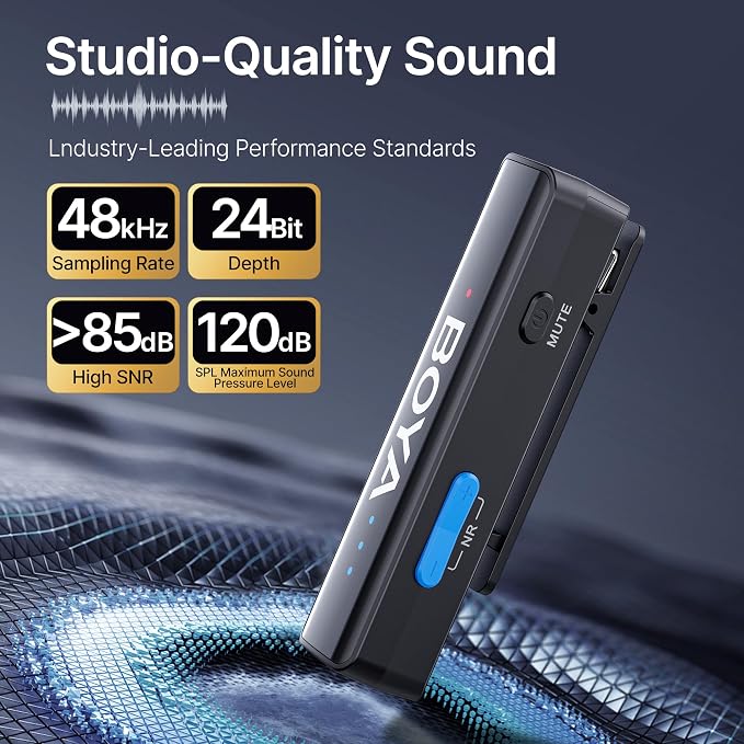 BOYA BOYALINK 2 A2 (2TX+3RX Adapter) Wireless Lavalier Microphone for iPhone Camera Android, Clip on Mic, 48 KHz 24 Bit, 6mm Mic, 1000ft, Noise Cancelling, Mini Lapel Mic USB-C/Lightning/3.5mm TRS - Image 2