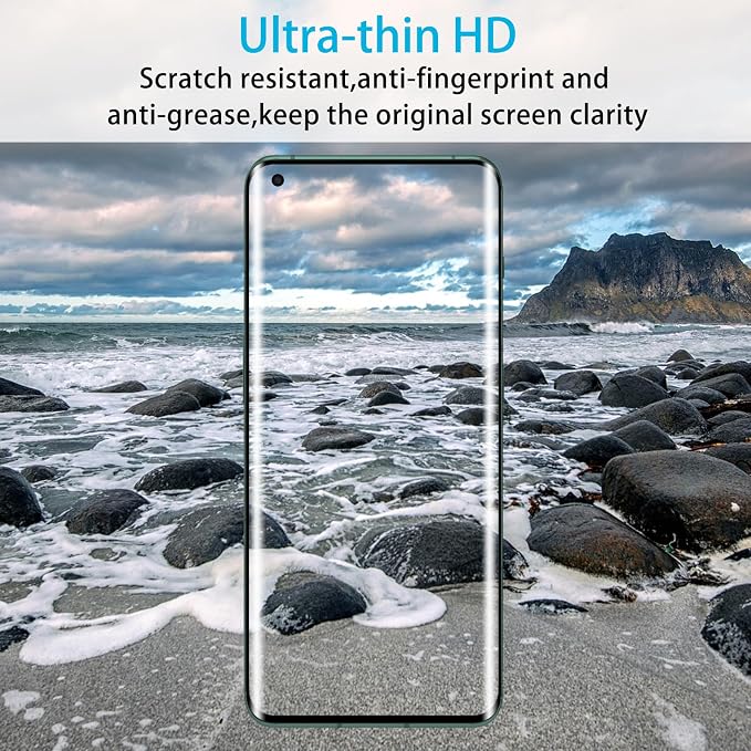 Didisky 3 Pack Screen Protector for Oneplus 10 Pro (Not for 10t,10) Tempered Glass Film, 3D Curved Full Coverage,Easy to Install,Bubble Free,9H,Anti Scratch - Image 6