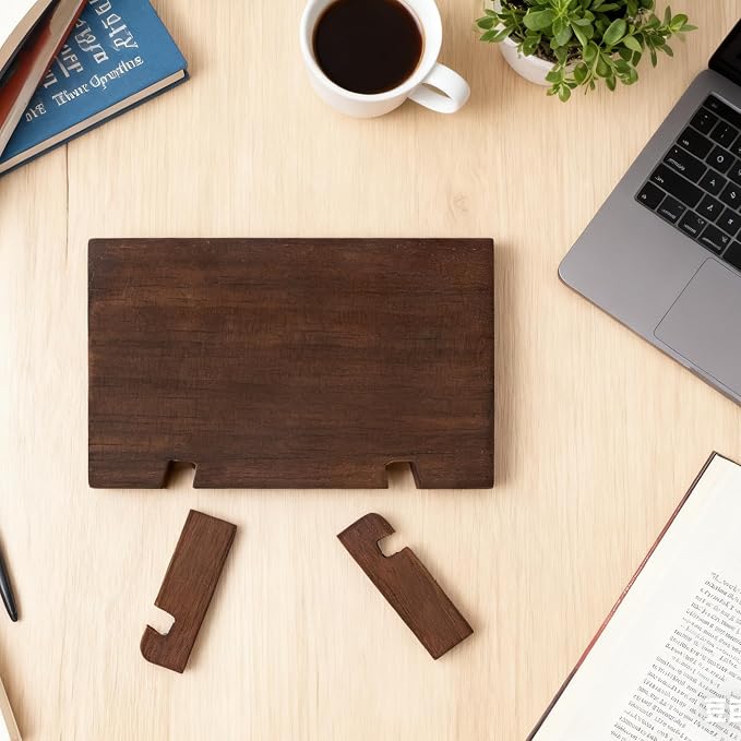 Desk Decor Dollar Bill Frame Office Accessories Photo Display Motivational Wood Sign Rustic Office Essentials for Resources Boss Coworker Friend Home Work Table (Never Fall) - Image 6