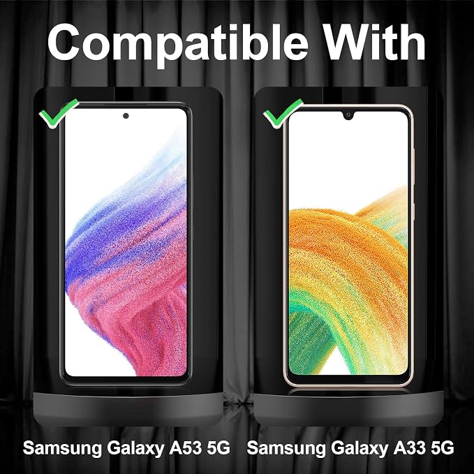 Orzero (4 Pack) Camera Lens Protector Compatible for Samsung Galaxy A53 5G, Samsung Galaxy A33 5G, Protector de Cámera Tempered Glass 9 Hardness HD Anti-Scratch Full Coverage Bubble-Free - Image 2