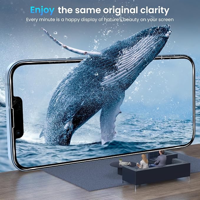 Fotbor for [3+3 Pack] iPhone 13 Pro Max Screen Protector with Camera Lens Protector, 9H Tempered Glass Case Friendly Film with Easy Installation Kit 6.7'' - Image 8