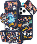 Buleens for iPhone 17 Pro Case 6.3 Inch - with Ring Stand & Camera Cover Aesthetic Cute Designed for Women Girls Girly Cartoon Kawaii Dogs Phone Case for iPhone 17 Pro Compatible with Magsafe by Buleens