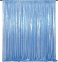 Poise3EHome Blue Sequin Backdrop,10FT x 10FT Sequin Photography Backdrop Curtain for Party Decoration, Baby Blue by Poise3EHome