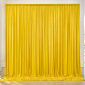 10ft x 10ft Wrinkle Free Yellow Backdrop Curtain for Parties, Polyester Photo Backdrop Drapes 2 Panels 5x10ft for Wedding Birthday Photography Background Baby Shower Decor by ENJOYYOURPARTY