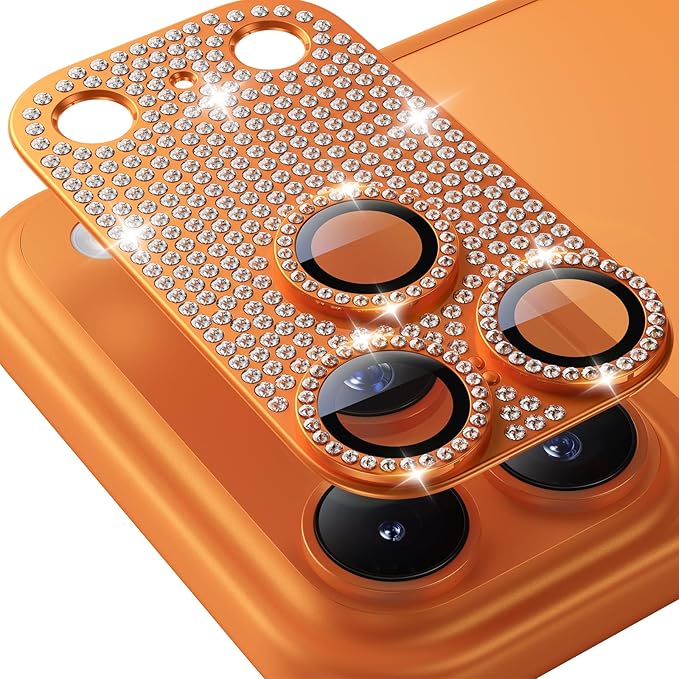 Hoerrye for iPhone 17 Pro Max Camera Lens Protector - Bling Diamond | Military Grade Protection, Keep Lens Original Design, 9H Tempered Glass Camera Cover Screen Protector by Hoerrye