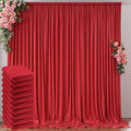 50ft x 10ft Wrinkle Free Red Backdrop Curtains for Parties, Polyester Photo Backdrop Drapes 10 Panels 5x10ft for Weddings Birthday Party Christmas Photography Background by Outpain