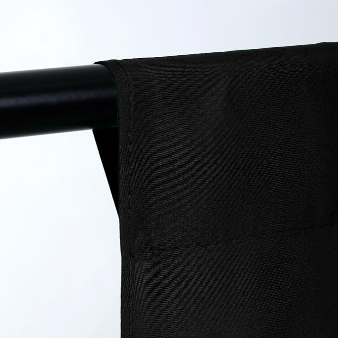 TRLYC Black Photography Backdrops 10x10 FT Seamless Background for Studio | Black Backdrop for Photoshoot Video Backgrounds Screen Party Wrinkle-free Polyester Non-Glare Rod Pocket Easy Setup - Image 2