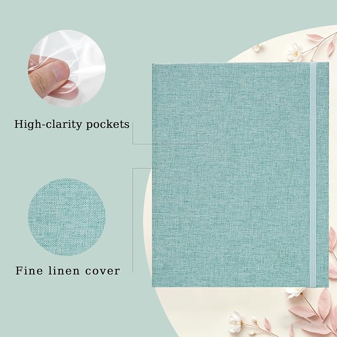 Mini Photo Album (2-Pack) for 2x3" Instax Mini & Polaroid Photos – Each Linen Album Holds 208 Photos - Image 2