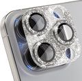 Choiche for iPhone 16 Pro/iPhone 16 Pro Max Camera Lens Protector | Bling Camera Cover with 9H Tempered Glass Lens Screen Protector Metal Ring Decoration Accessories (Glitter-Titanium Natural) by Choiche