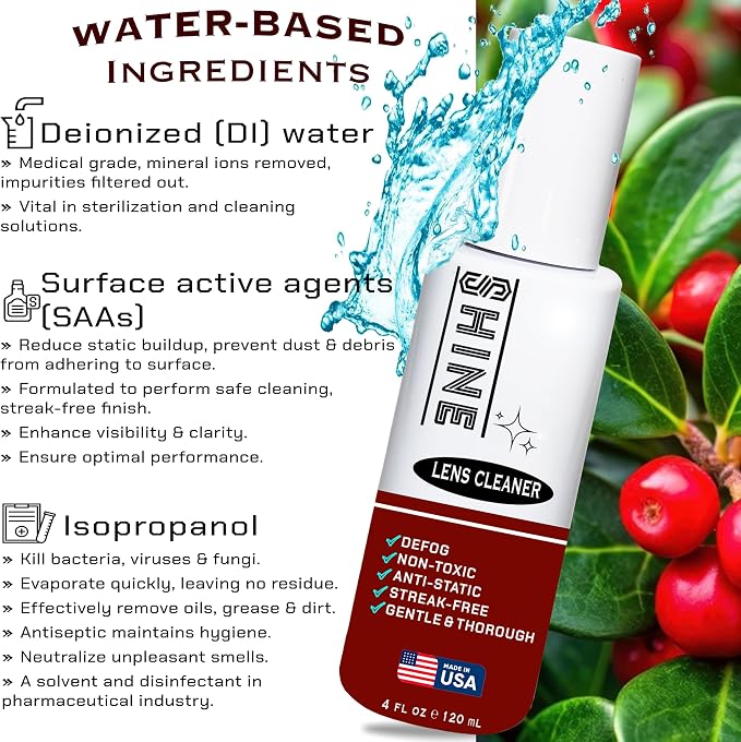 Shine Liquid Cleaner 4oz Spray Powered by SIBERIAN USA, (1) Fabric Cloth, (1) Screwdriver for Camera, Devices, Eyewear Lenses 120ml - Image 9