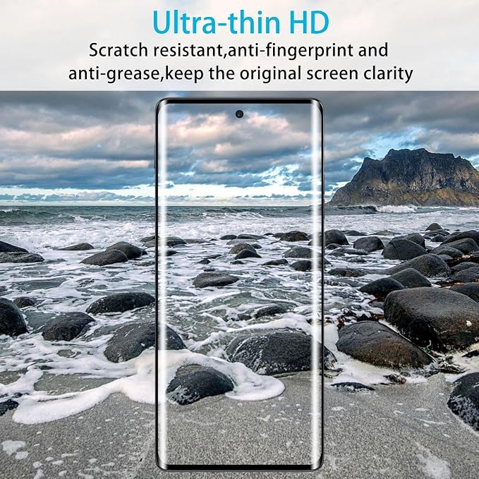 Didisky 3 Pack Screen Protector for Motorola Moto Edge 2024 Tempered Glass Film,Easy to Install, Anti Scratch,3D Curved Full Coverage,9H - Image 5