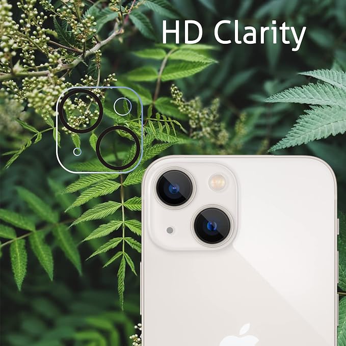 Ailun Privacy Screen Protector + Camera Lens Protector for iPhone 14 | 2+2 Pack, 6.1 inch, Anti Spy Private Tempered Glass Film, Case Friendly, HD - Image 3