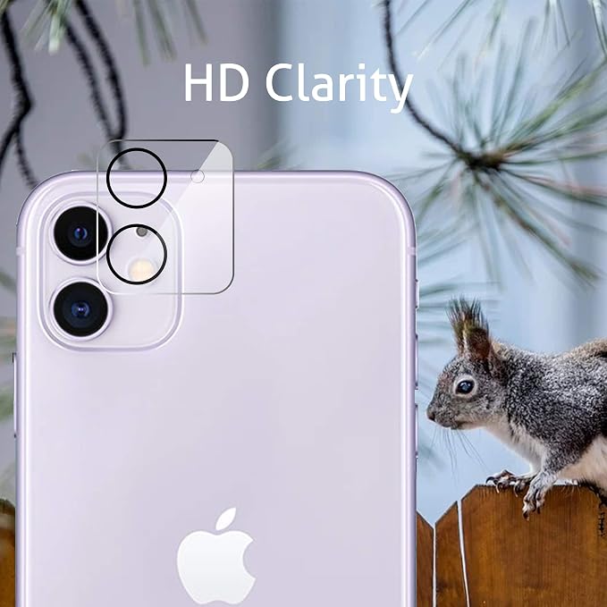 Ailun Privacy Screen Protector + Camera Lens Protector for iPhone 11 | 2 + 2 Pack, 6.1 Inch, Anti Spy Private Tempered Glass, High Difinication - Image 3