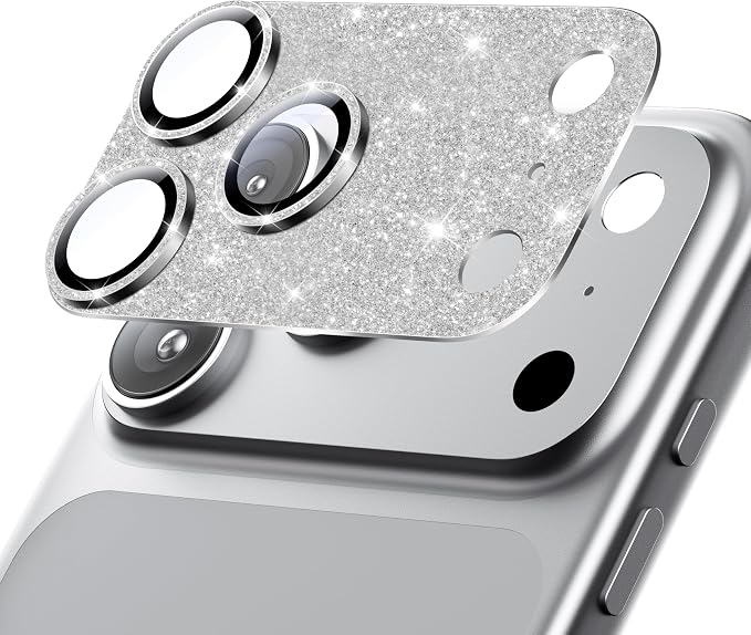 Hoerrye for iPhone 17 Pro Max Camera Lens Protector - 12FT Shatterproof | Military Grade Protection, Strong Adsorption, 9H+ Tempered Glass Camera Screen, Full Protective Cover, Case Friendly by Hoerrye