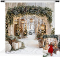 Kate Christmas Arch Door Backdrops Winter White Snow Land Photo Background Party Supplies Stduio Props, 8x8ft by KateBackdropforPhotography