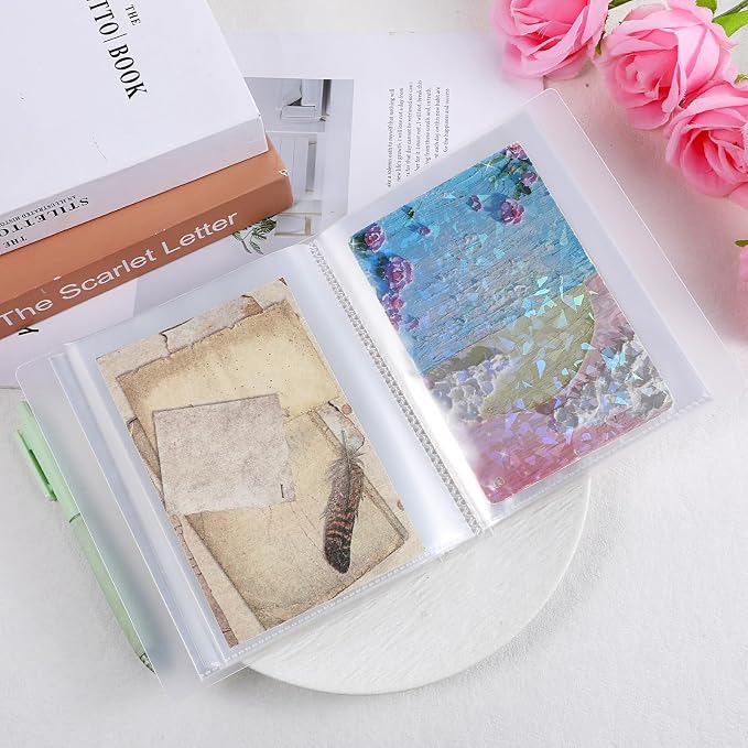 A6 Storage Folder Photo Albums Storage Sticker Storages Album Clear Cover Portfolio Folder for Postcards Sticker Collecting Album Organization Sheets Art Books Card Holds for Label Planner Recipe Card - Image 6
