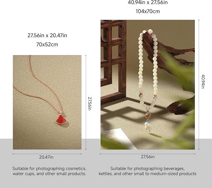 41x28 Grit Texture Photography Backdrops for Product Photoshoot, Non-Reflective Non-Woven Flat Lay Background for Food Jewelry Cosmetics, Waterproof Professional Photo Props for UGC Creator - Image 3
