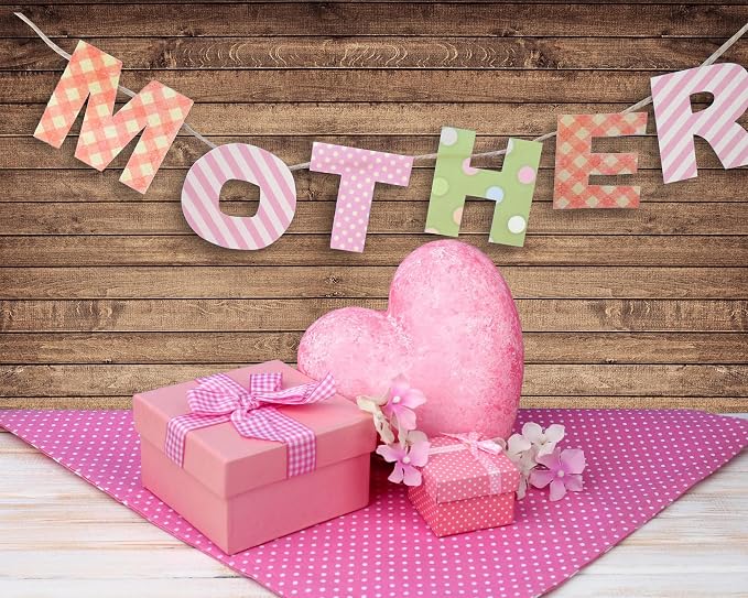 Mixweer Brown Wood Backdrop for Photography Rustic Wooden Photo Backdrop Decorations Retro Wood Wall Background Birthday Party Weeding Backdrop(7 x 5 ft) - Image 4