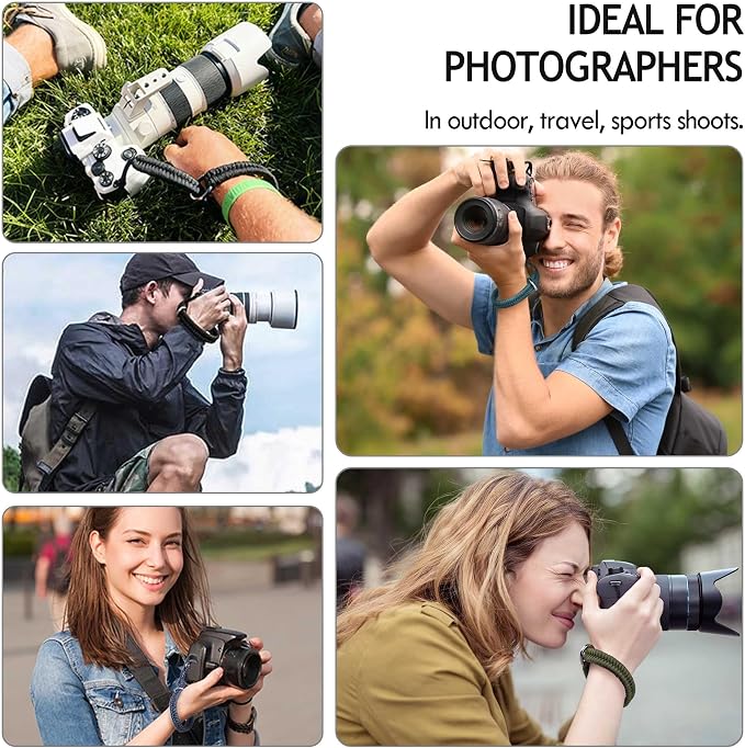 Camera Wrist Strap - DSLR Mirrorless Camera Quick Release Camera Hand Strap | with Safer Connector (Turquoise) - Image 4