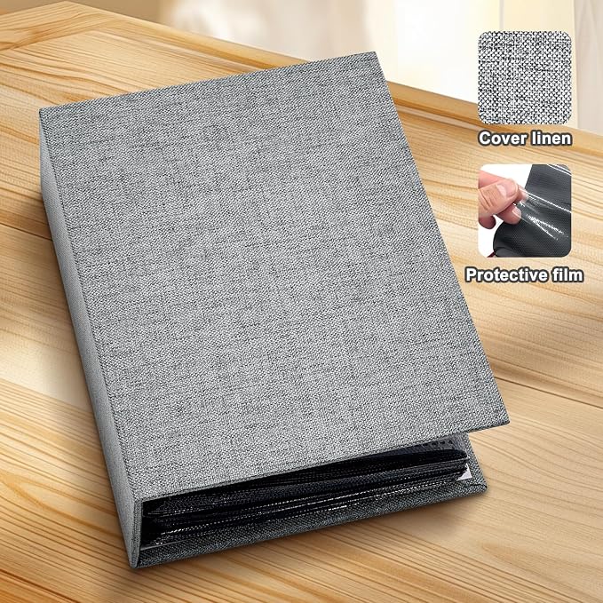 Photo Album 4x6 100 Pockets for Wedding Gifts,Linen Hardcover Picture Albums for Family Anniversary Baby Vacation Pictures - Image 4
