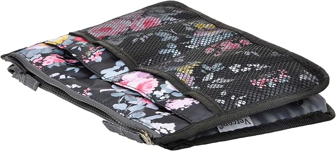 Vercord Purse Organizer Insert for Handbags Bag Organizers Inside Tote Pocketbook Women Nurse Nylon 13 Pockets Peony Flowers Large - Image 5