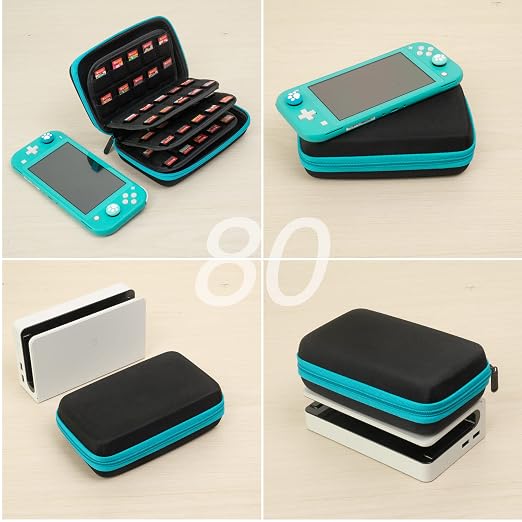 ButterFox 80 Switch Game Case for Nintendo Switch, Switch Game Card Storage Holder or SD Memory Card Case (80 Turquoise/Black) - Image 5