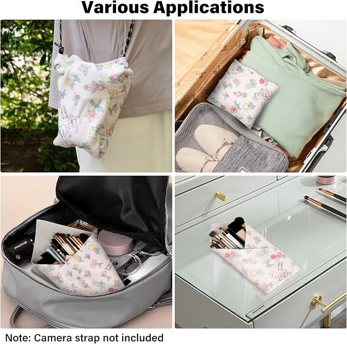 Walking Way Protective Wrap, Self-Adhesive Magic Cloth Camera Wrap, Storage Cloth, Anti-Scratch, Dustproof, Washable Lens Pouch for DSLR, Smartphones, Laptops, Cosmetic - Image 7