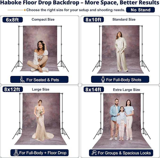 Abstract Photography Backdrop for Photoshoot 6x8ft,Purple,No Stand - Image 2