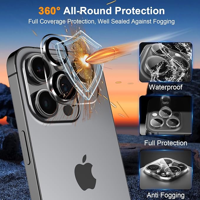 SIBEITU 3+3 Pack Screen Protector + Camera Lens Protector for iPhone 16 | 6.1 Inch HD 9H Hardness Tempered Glass Film, Scratch Resistant, Sensor Protection, Case Friendly, High Response, Bubble Free - Image 4