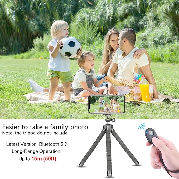 Wireless Remote Shutter for Cellphones and Tablets (3 Pack), AOQIYUE Wireless Remote for iPhone/Android Camera Control, Selfie Clicker for Photos and Videos - Wrist Strap Included - Image 6