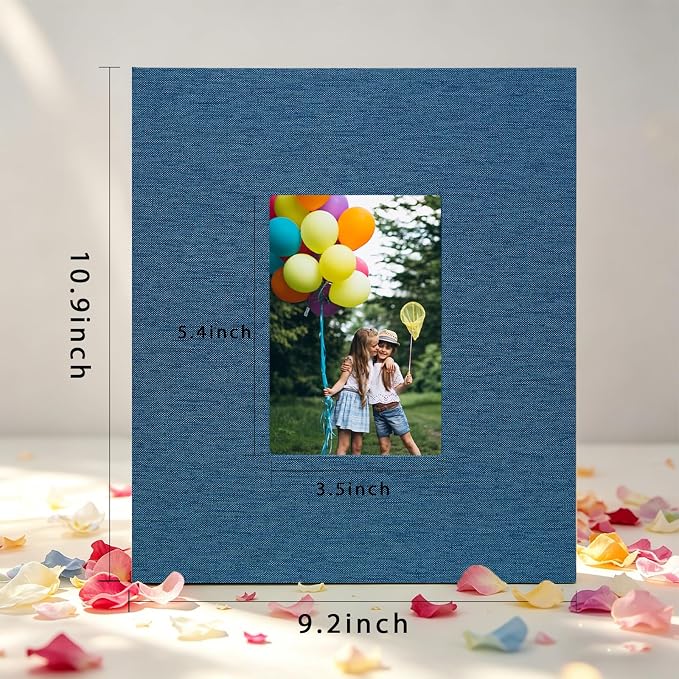 Photo Album 8x10, Pack of 2 Linen Picture Book, 26-Page Album Holds 52 Photos Art Presentation Folder for Picture or Certificates Storage - Image 5