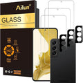 Ailun Screen Protector + Camera Lens Protector for Galaxy S22+/S22 Plus 5G | 3+3 Pack, 6.6 Inch, Tempered Glass, Fingerprint Unlock, 0.25mm, Clear, Anti-Scratch, Case Friendly by Ailun
