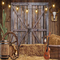 Western Cowboy Backdrop 8x6ft Western Party Decorations Wild West Saloon Rodeo Barn Photography Background Cowboy Theme Birthday Party Decor Banner Photoshoot Supplies by ChloropLastidFamilyProducts