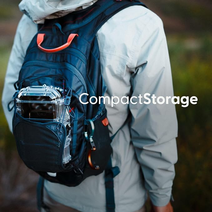 Evergreen Dry Box Tech Organizer – For Camera, Cables, Hard Drives, Memory Cards, Keys, Compatible with GoPro, Airtags (Medium, PROFoam, Orange) - Image 5