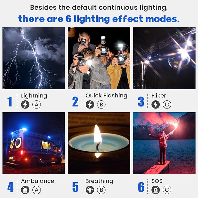 Photography Video Lighting Kit, Upgraded Bi-Color LED Video Studio Lights with Dimmable 2500k~8500k and 79" Light Stand for Camera Photo Recording Filming Stage Shooting Streaming YouTube TikTok - Image 5