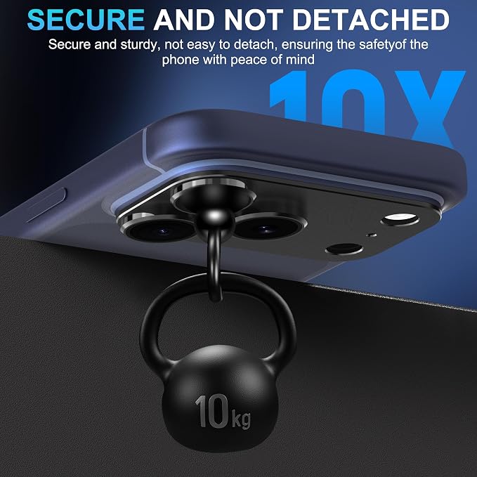 Suoman for iPhone 17 Pro Camera Lens Protector-Black | [All-in-one Frosted] [Strong-Adhesion] Metal Frame Tempered Glass Camera Lens Cover - Image 6