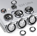 Hoerrye for Samsung Galaxy S24 Ultra Camera Lens Protector - Silver | Top 9H+ Tempered Glass, 12FT Military Grade, Case Friendly, Invisible Fit, Camera Screen Protector Cover Accessories by Hoerrye