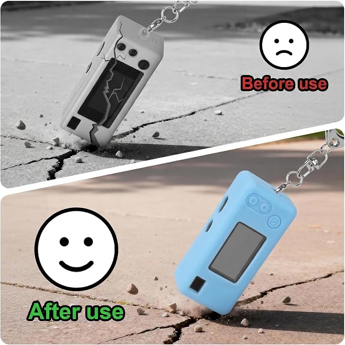 Silicone Case for Kodak CHARMERA Millennium Keychain Mini Digicam Blind Box | Soft Keychain Camera Sleeve, Precise Cutouts, Case-On Charging & SD Card Access, For Collectors & Daily Carry, Blue - Image 4