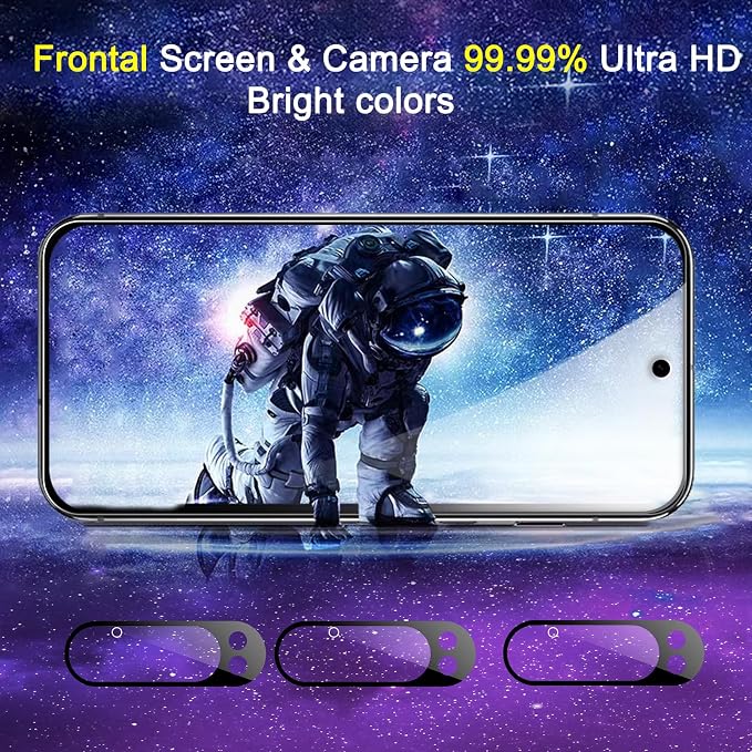Ferilinso Privacy Screen Protector for Google Pixel 9 Pro XL,Tempered Glass | 3 Pack, 9H Hardness, Military-Grade Shatterproof, Case Friendly, Easy Installation Bubble Free, with Camera Lens Protector - Image 7
