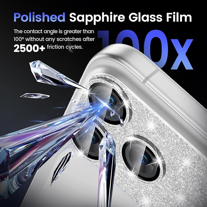 Tensea for iPhone 17 Pro Camera Lens Protector Bling | Metal Aluminum Alloy Tempered Glass Cover Camera Screen Protector Accessories, Case Friendly - Image 6