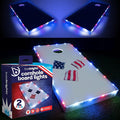 TossBrightz LED Cornhole Lights (Set of Two) - Weather Resistant Kit by Brightz
