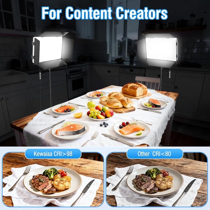 2-Pack LED Video Light Kit, 2500K-8500K Studio Light for Video Recording/Photography - Image 6