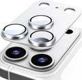 Suoman for iPhone 17 Pro Camera Lens Protector-Sliver | [All-in-one Frosted] [Strong-Adhesion] Metal Frame Tempered Glass Camera Lens Cover by Suoman