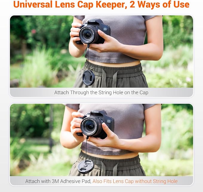 JJC 40.5mm Front Lens Cap Cover for Sony ZV-1F, ZV-E10 A6700 + 16-50mm Lens | for Sony ZVE10 II ZV1F A7C II A6000 A6400 with 16-50mm f3.5-5.6 Kit Lens or FE 28-60mm Kit Lens & More 40.5mm Thread Lenses - Image 3