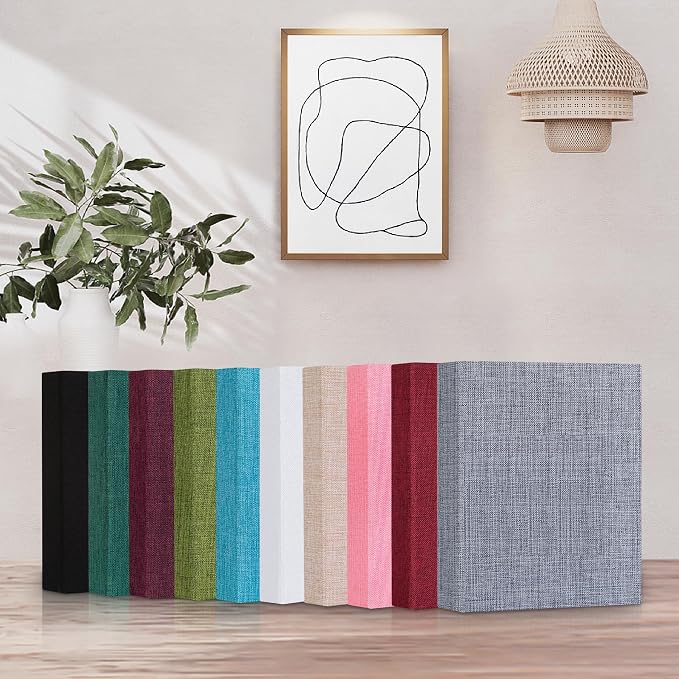 Mublalbum 2 Pack Small 4x6 Photo Album, 52 Pockets, Linen Cover,Dark Green | Linen Cover, Portable Mini Picture Book, Holds 52 Vertical Pockets for Artwork Postcards, Picture Storage - Image 6
